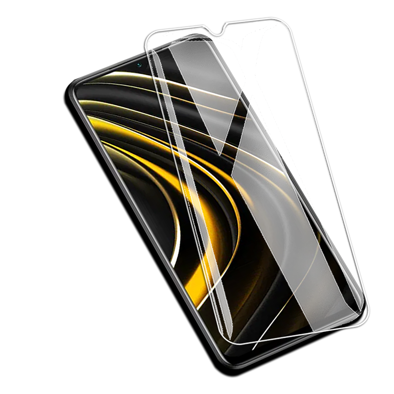 适用POCO M3钢化膜4G全屏小米M2010J19CG/CT/CI手机无边钻石膜高清抗指纹护眼防蓝光防摔爆防刮屏幕保护贴膜