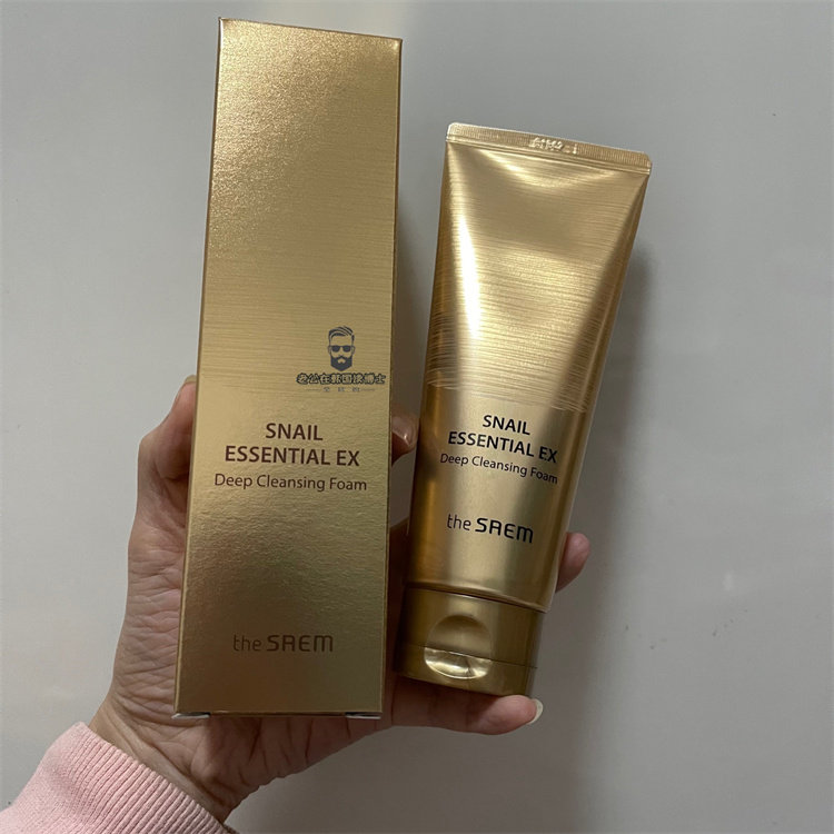 免税店赠品现货秒发韩国the saem得鲜黄金蜗牛胶原洗面奶洁面150g