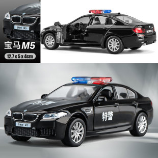 卡威兰博基尼玩具警车儿童合金玩具车跑车赛车模型仿真车模警察车