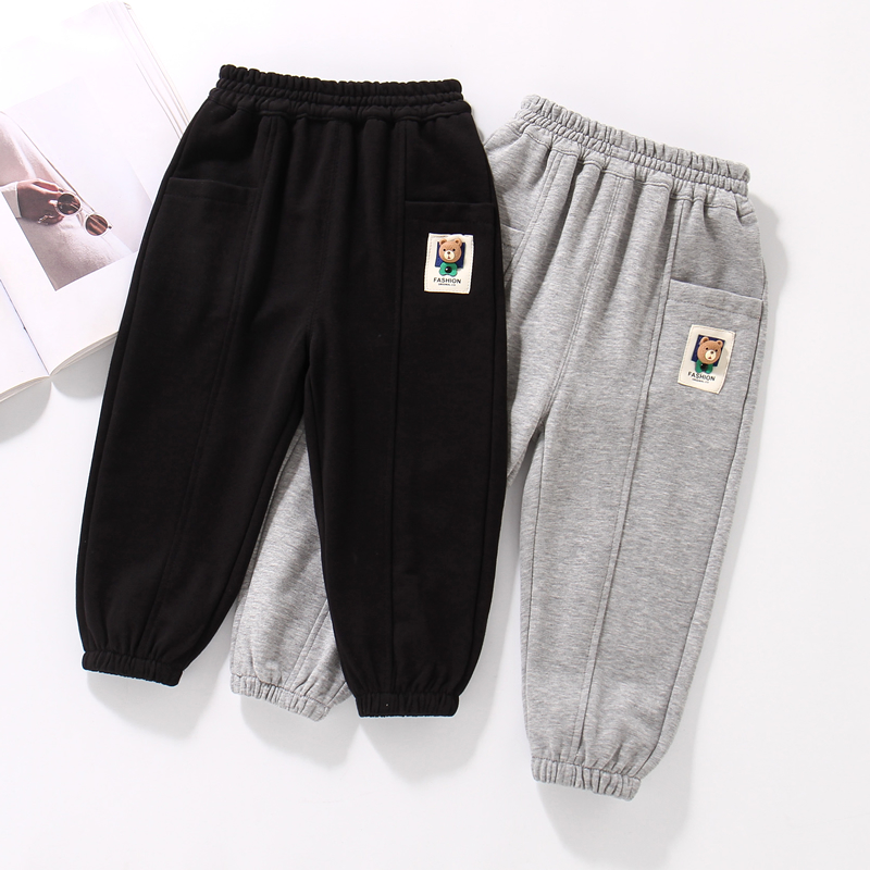 男童裤子春秋小童宽松休闲运动