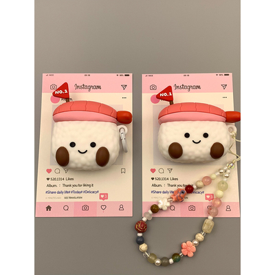 jellycat软萌可爱甜虾寿司适用华为freebuds6耳机壳pro4蓝牙freeclip软5i/6i硅胶se3防摔套pro2/pro3/4e女se2