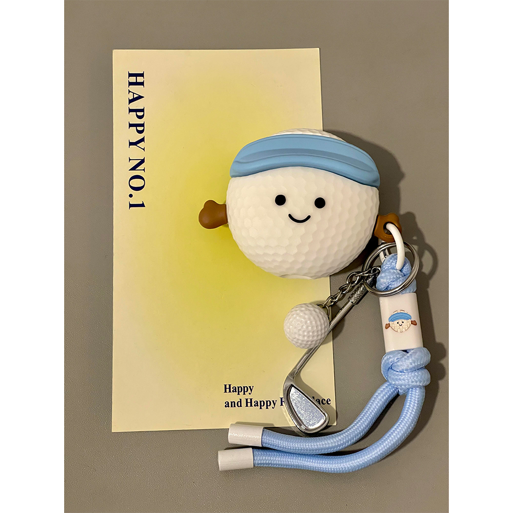 jellycat趣味可爱高尔夫球表情适用苹果AirPods4代耳机壳AirPodsPro二代软AirPods1/2硅胶pro2保护套AirPods3