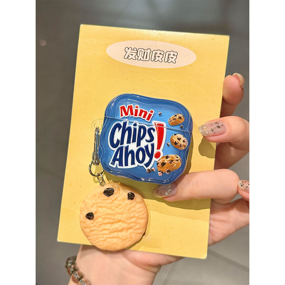 韩系创意个性趣多多饼干适用苹果无线蓝牙AirPodsPro耳机壳软AirPods4代女款AirPods1/2硅胶3代防摔套Pro2代