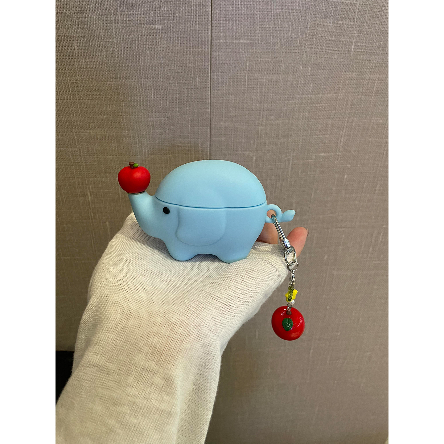 软萌趣味可爱旋转苹果小象适用AirPods4代耳机壳苹果AirPods蓝牙Pro3代软1/2代硅胶3代防摔pro三代Pro2代女款