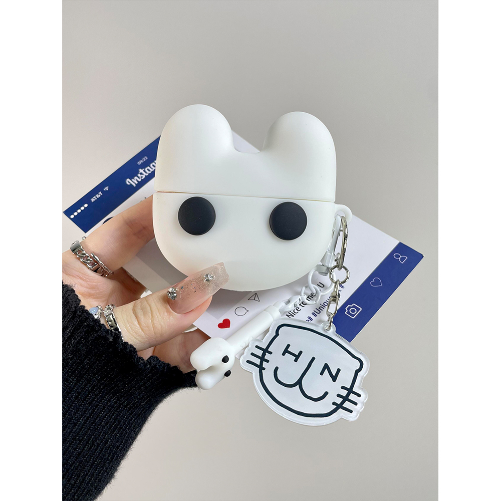 创意趣味牛叉棒韩系NJZ女团适用苹果无线蓝牙AirPodsPro耳机壳AirPods4代软AirPods1/2硅胶3代防摔Pro2代女款