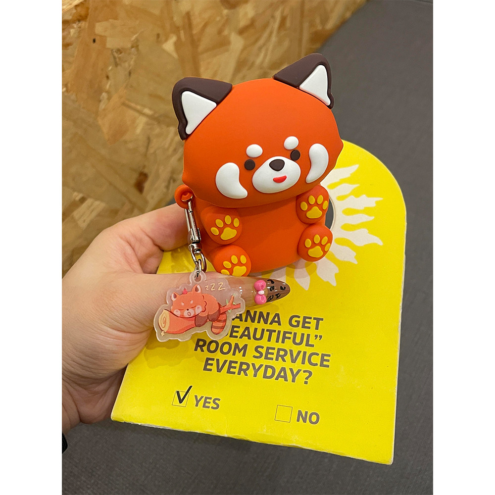 超萌卡通可爱趴趴小熊猫适用苹果无线蓝牙AirPodsPro耳机壳4代软AirPods1/2硅胶AirPods3保护套Pro2女款防摔,3C数码配件,耳机保护套,淘宝优惠券,粉丝福利购,淘宝优惠卷