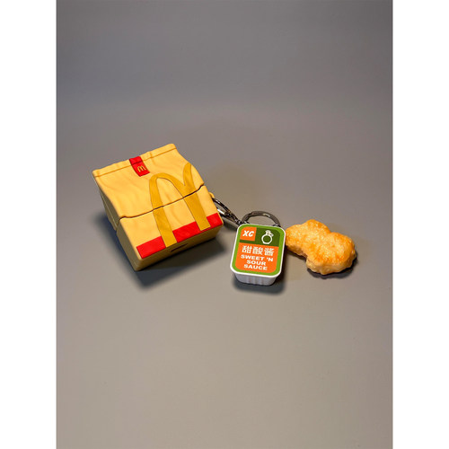 创意超火M记牛皮纸打包袋适用华为pro4蓝牙freebuds6耳机壳7i软freeclip二代/4/5i硅胶套se3新款SE2女Pro5代