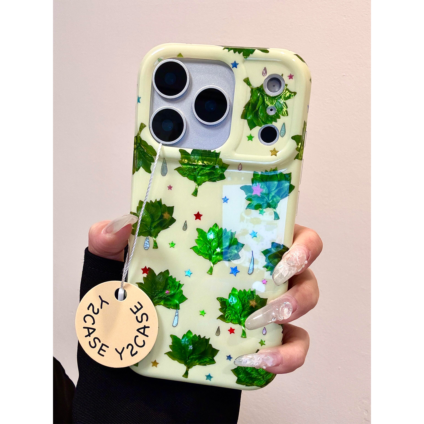 ins赵露思同款好运柚子叶适用iPhone17promax手机壳硬苹果17新款16pro全包14防摔15pm女款17pro超好看13鎏金