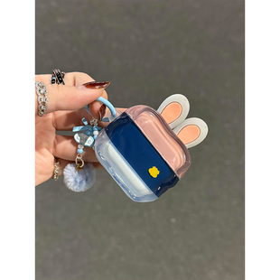 卡通疯狂动物城立体耳朵尼克朱迪适用AirPods4代耳机壳苹果AirPodsPro3代蓝牙1/2/3代软硅胶Pro2防摔Pro三代