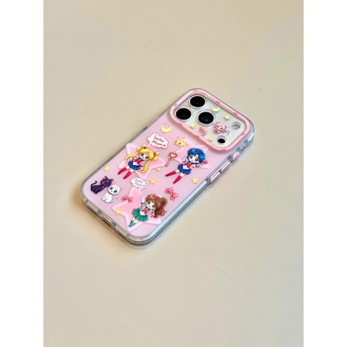 萌系可爱Q版美少女战士适用iPhone18promax手机壳不撞壳苹果18Pro新款15全包16pm防摔17女款17Pro小众巨好看