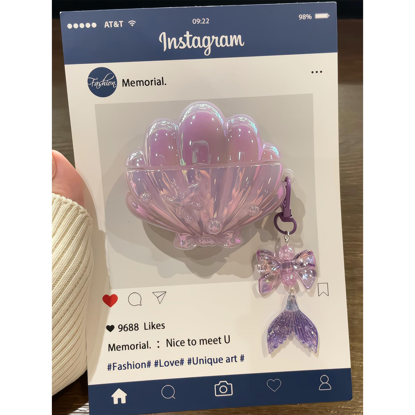 超仙女镭射紫色闪粉贝壳适用AirPods4代耳机苹果蓝牙AirPodsPro2代软1/2代硅胶Pro二代保护壳3代耳塞防摔新款