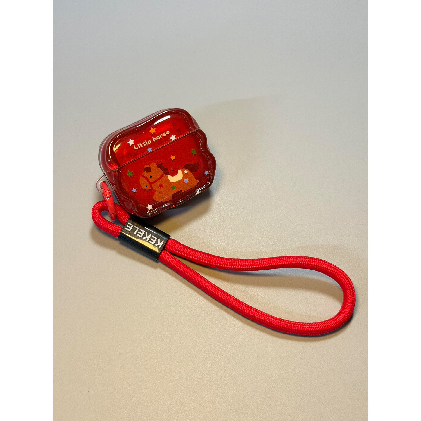 新年红可爱涂鸦星星小马驹适用AirPods4代耳机壳苹果AirPodsPro3代蓝牙1/2/3代软硅胶Pro2防摔套Pro三代女款,3C数码配件,耳机保护套,淘宝优惠券,粉丝福利购,淘宝优惠卷