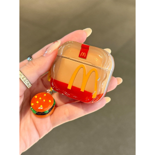 2代硅胶3代防摔Pro二代女款 新款 国风趣味M记麦门适用AirPods4代耳机壳Pro3代苹果无线蓝牙AirPodsPro2代软1