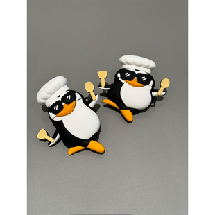 高雅人士搞怪可爱跳舞企鹅适用AirPodsPro三代耳机壳苹果蓝牙AirPods4代软Pro3代硅胶1/2/3代防摔Pro2代女款