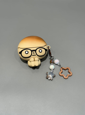 可爱角落生物烤焦面包适用华为pro4蓝牙freebuds7i/6i耳机壳软freeclip2代/5i硅胶Pro3保护se3防摔套SE2女se4