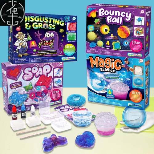 Science Experiment Kit Magic Science/Bouncy Ball/Soap/Disgus