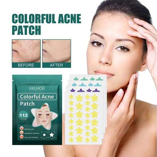 112pcs Pimple Patches Fade Face Spot Repair Star Shaped Pimp