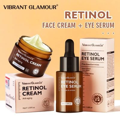 Retinol Face Cream And Eye Serum 2 PCS/Set Firming Lifting A