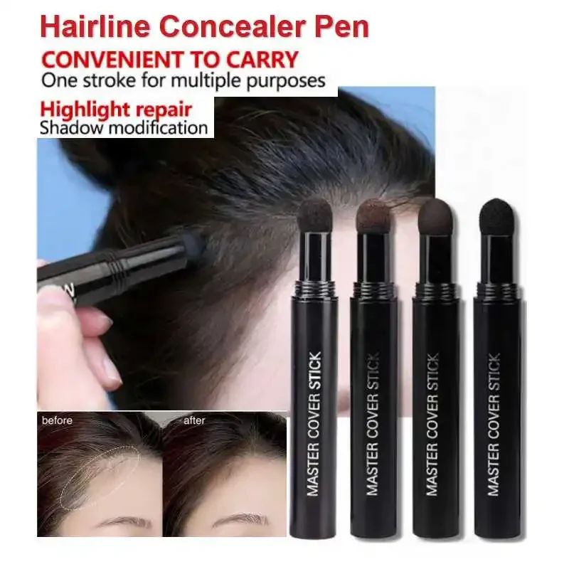 4 Colors Hairline Concealer Pen Hairline Repairing Pen Hair