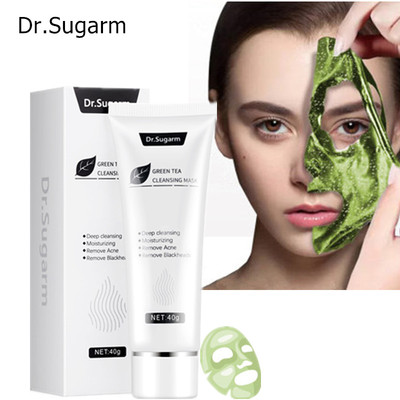 40g Dr.Sugarm Green Tea Blackhead Mask Add White Clay And Sa