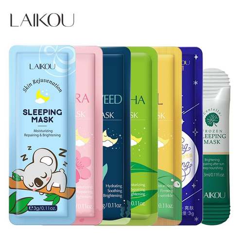 7pcs Moisturizing Facial Mask Anti Wrinkle Hydrating Sleepin