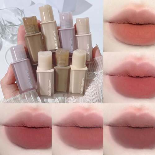 Chestnut Pink Lip Glaze Matte Liquid Lipstick Waterproof Lon
