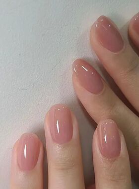 24Pcs Ballerina False Nails with Glue Short Nail Beauty Tool