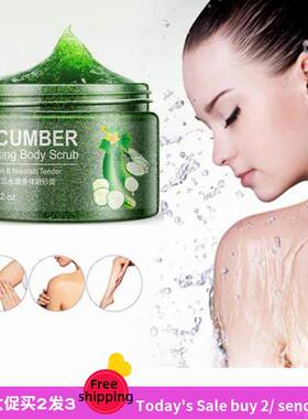 Cucumber Body Scrub Exfoliating Cucumber almond青瓜磨砂膏