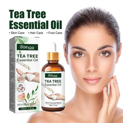 Tea Tree Massage Essential Oil Repairs and Moisturizes Hair
