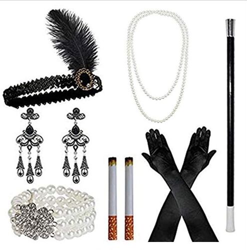 1920's Gatsby Headband Flapper Charleston costume access