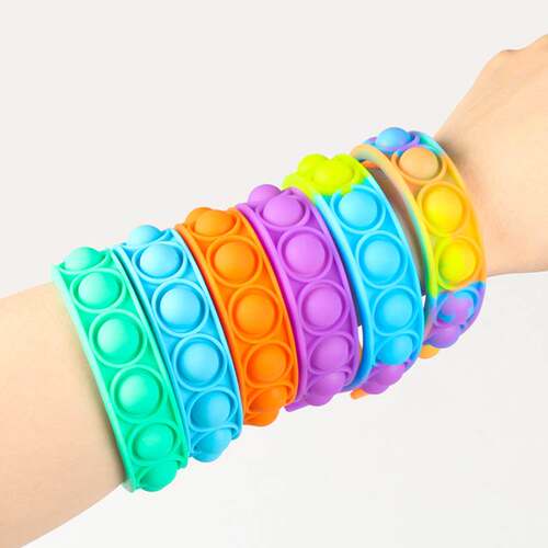 2022New Fidget Toys For Children Push Bubble Dimple Bracelet