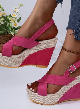 women high heel sandals summer shoes plus size 42 女大码凉鞋