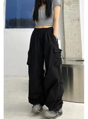 Vintage Cargo Pants Baggy Jeans Women Fashion 90s Streetwea