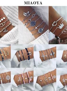 女式欧美套装手链 European American Cross border Set Bracelet