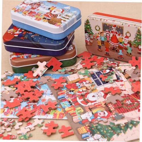 Christmas decoration&nbsp;tree wooden diy gift Santa puz