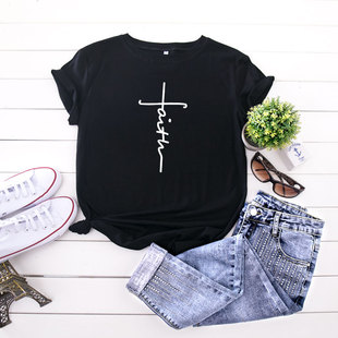women t shirt cotton t-shirt female tee纯棉短袖t恤女2025新款