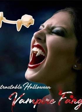 Halloween Retractable Fangs Masquerade Props Vampire Teeth