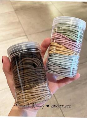 Hair rope rubber band female high elasticity black hair tie