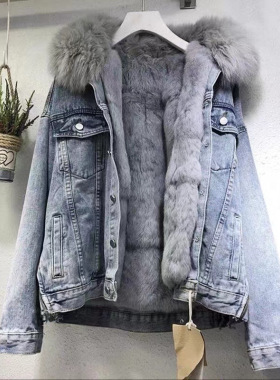 Winter Jean Overcoat Women Jeans Coat Jacket Jackets Coats