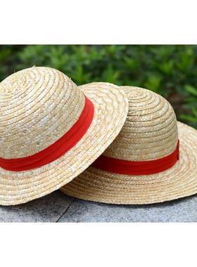Luffy Straw Hat 海贼王路飞草帽男女夏季遮阳帽动漫演出帽子