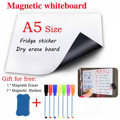 A5 Size Mini Magnet Whiteboard Small White Board Fridge Stic