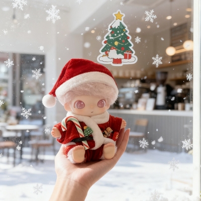 DIMOO娃衣DIMOO新品新生日记娃衣潮玩搪胶公仔服换装圣诞老人套装