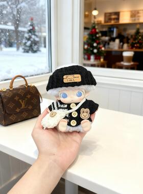 DIMOO娃衣DIMOO新品新生日记娃衣潮玩搪胶公仔衣服替换装黑色毛衣