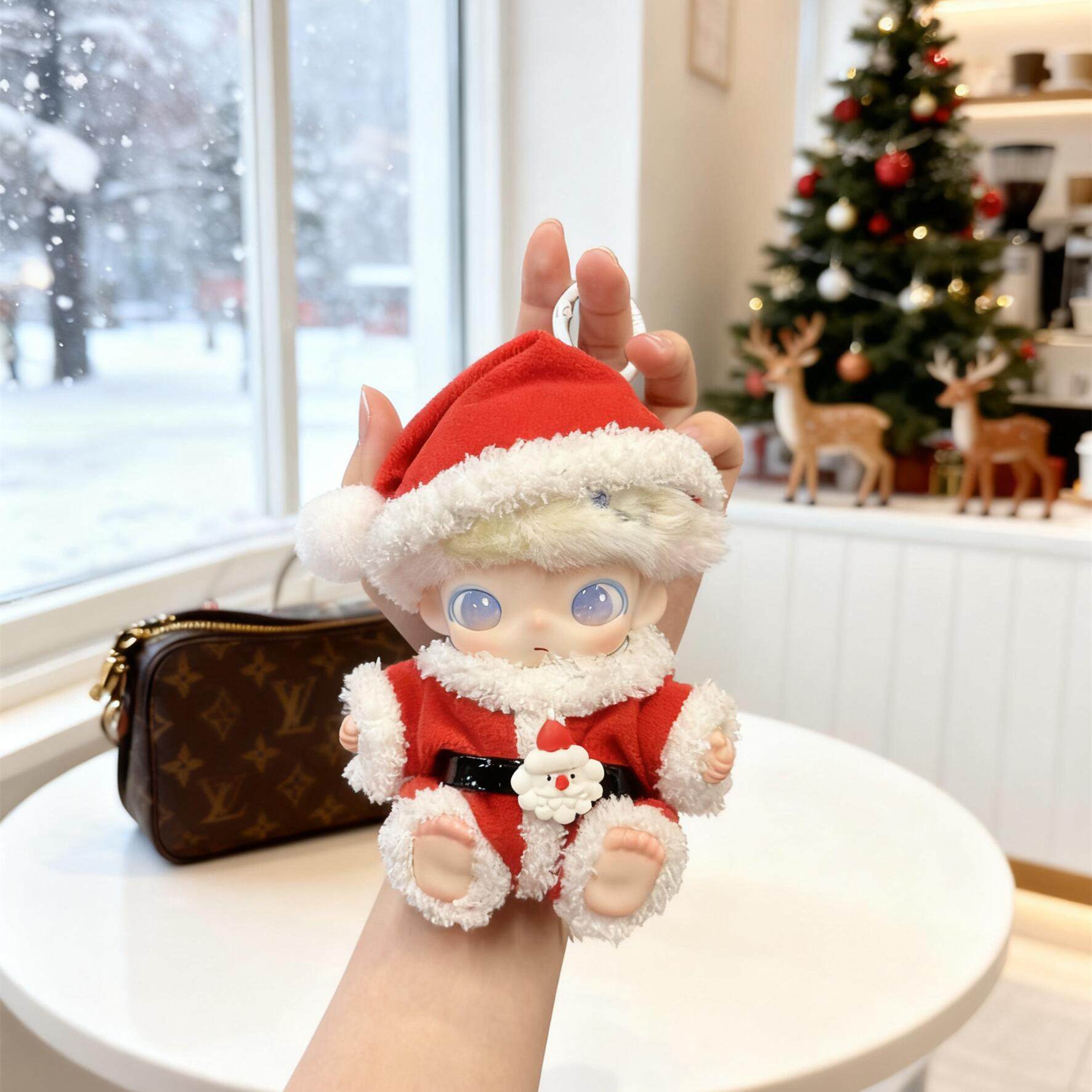 DIMOO娃衣DIMOO新品新生日记娃衣潮玩搪胶公仔衣服替换装圣诞老人