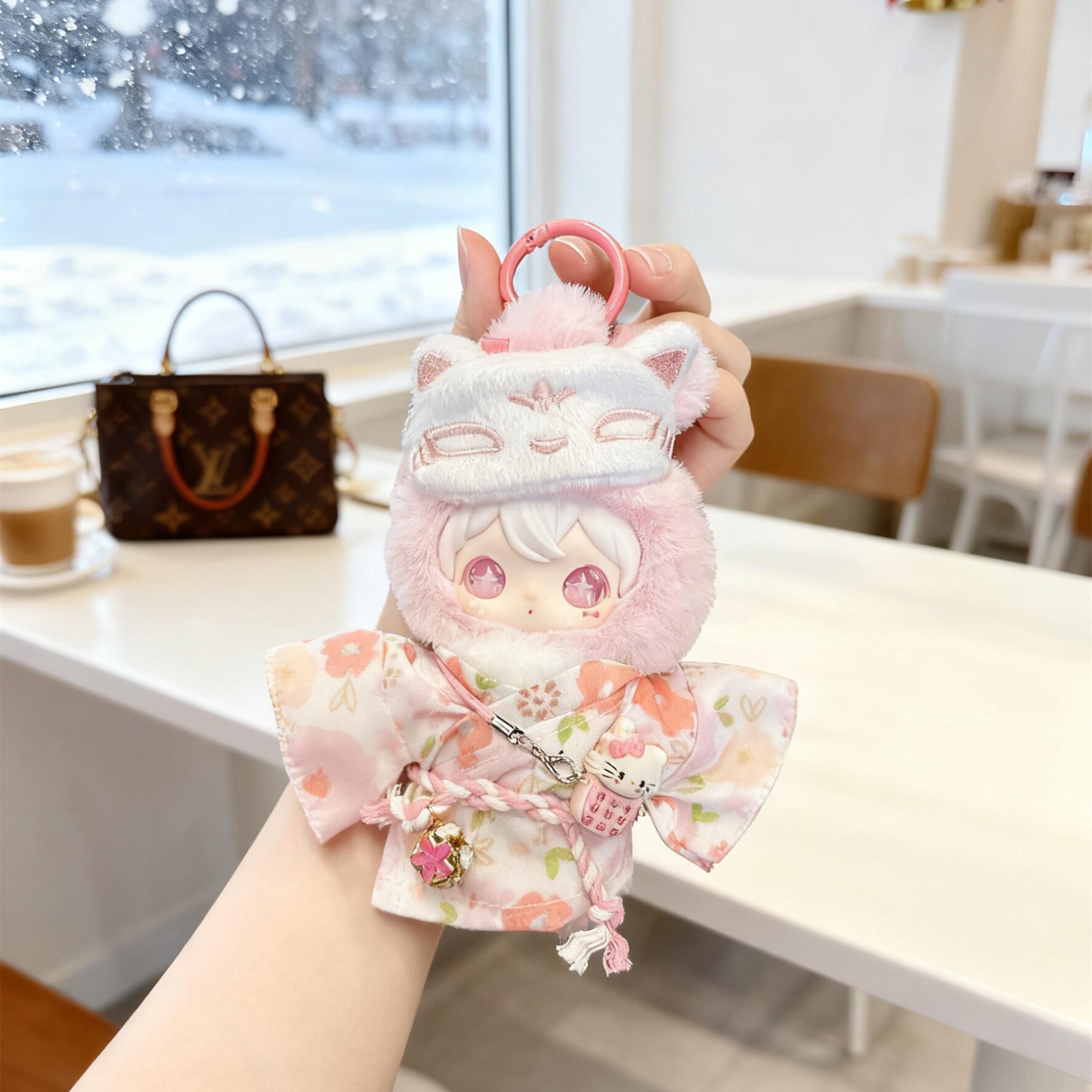 兔闪闪娃衣ShyShy公仔搪胶玩偶毛绒挂件衣服换装日系和服套装可爱