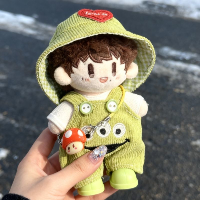 15cm周可可娃衣棉花娃娃衣服替换装深深属性可爱超萌绿色三眼仔