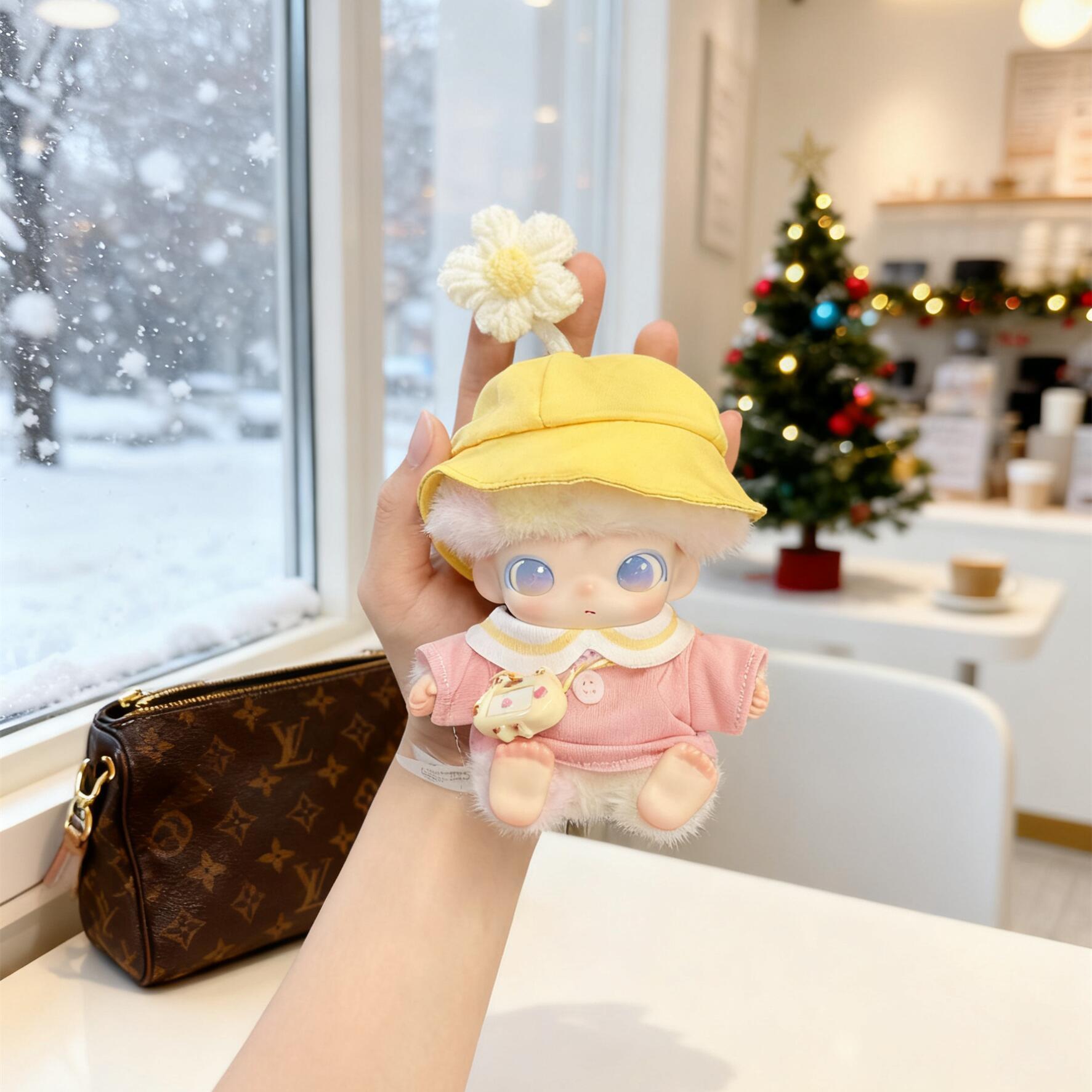 DIMOO娃衣DIMOO新品新生日记娃衣潮玩搪胶公仔衣服替换装粉幼稚园