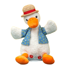 加油鸭抖音同款网红鸭子沙雕玩具会学说话的复读鸡机玩偶公仔安抚