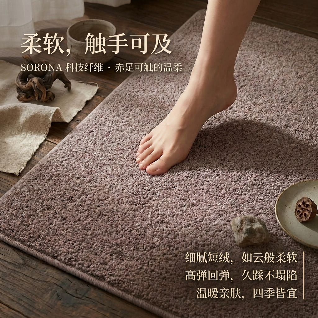 加厚地毯卧室ins风房间床边全铺