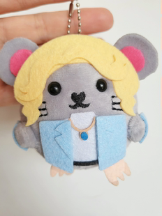 第五人格记者鼠鼠书包挂件可爱毛绒玩具钥匙扣